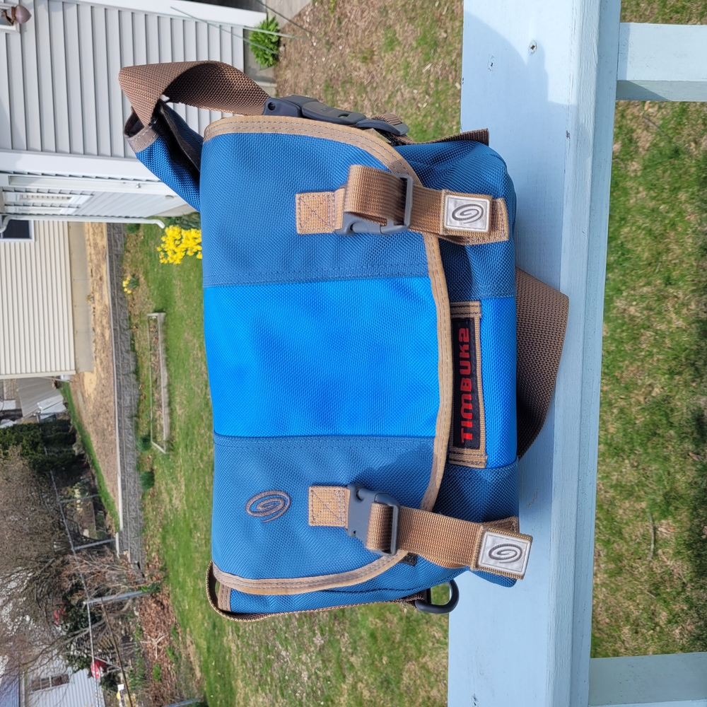 Timbuk2 Blue and Tan Men's Messenger Bag